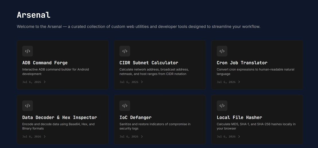 Introducing The Arsenal: 10 (and more) Client-Side Tools for Digital Forensics & SysAdmins